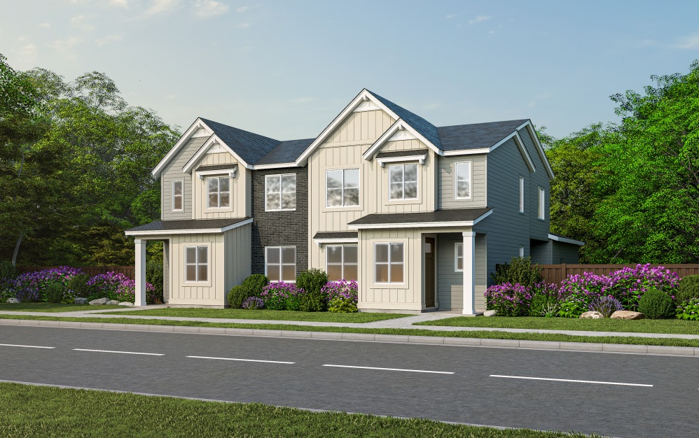 Townhome - 3 bedroom floorplan layout with 2.5 bathrooms and 1695 square feet (Exterior)